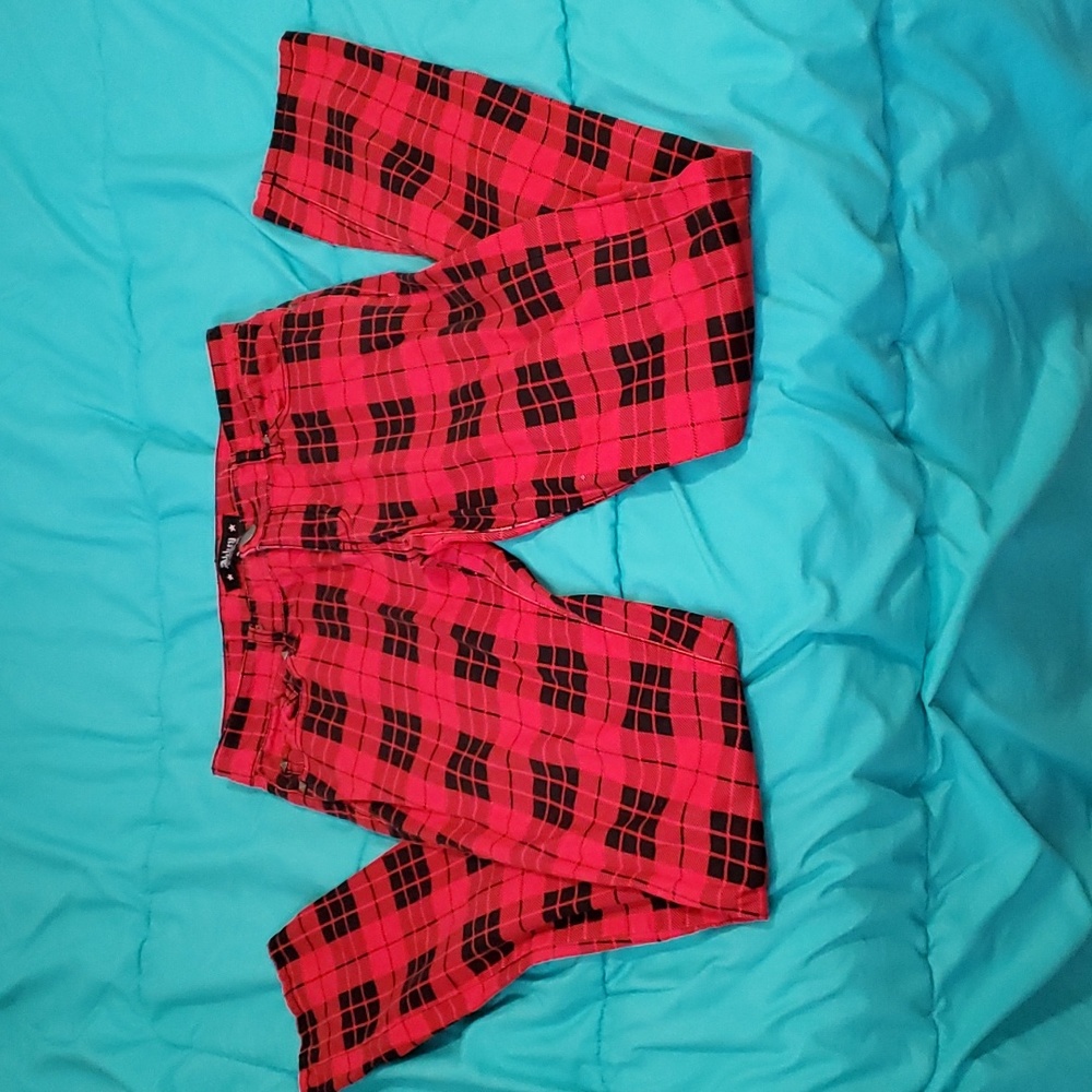 Abbey Dawn Plaid Pants